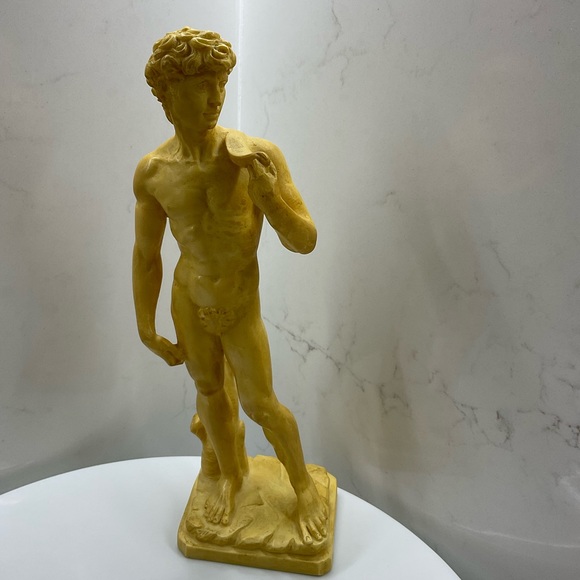 a. santini | Art | Vintage A Santini David Greek Alabaster Resin Statue ...